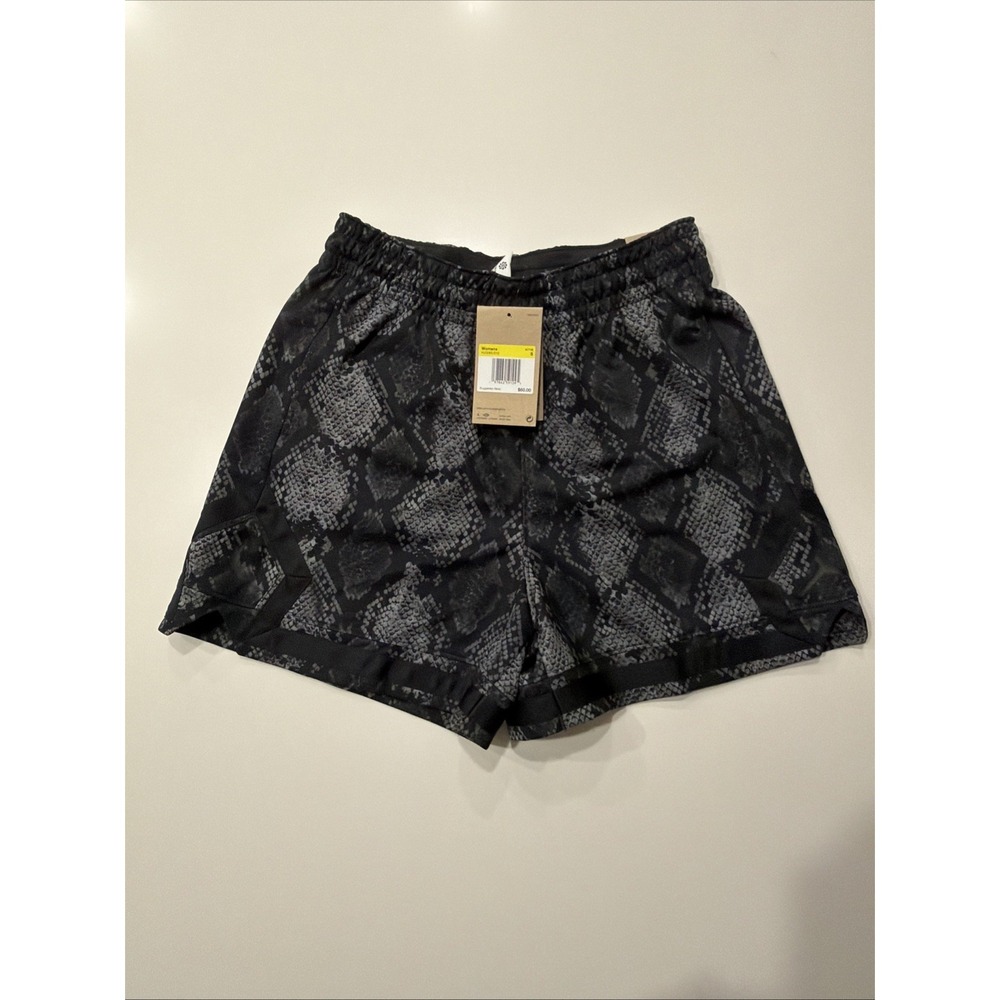 Jordan Sport Snakeskin Print Diamond Short Black HJ0065-010 Womens S NWT